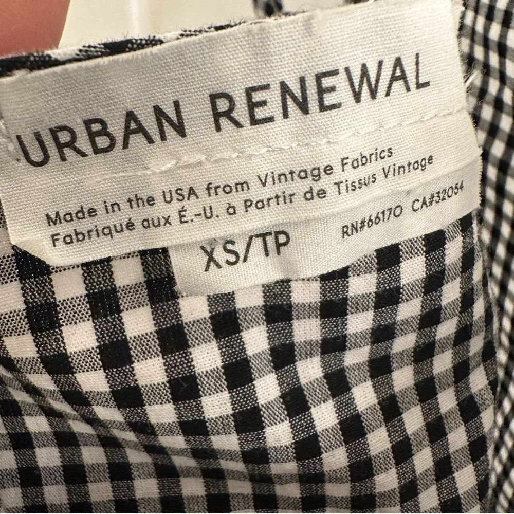 Urban Renewal Black and White Gingham Mini Dress - Picture 3 of 5